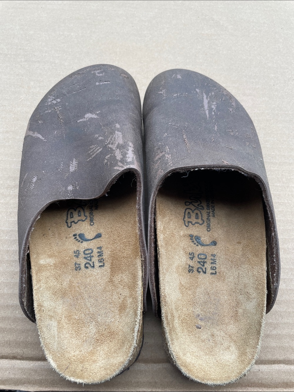 Birkenstock Women's Slide Wedge Clogs in Dark Brown